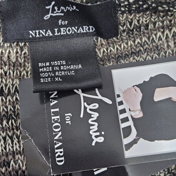 Lennie for Nina Leonard Open Front Sweater - Picture 3 of 3